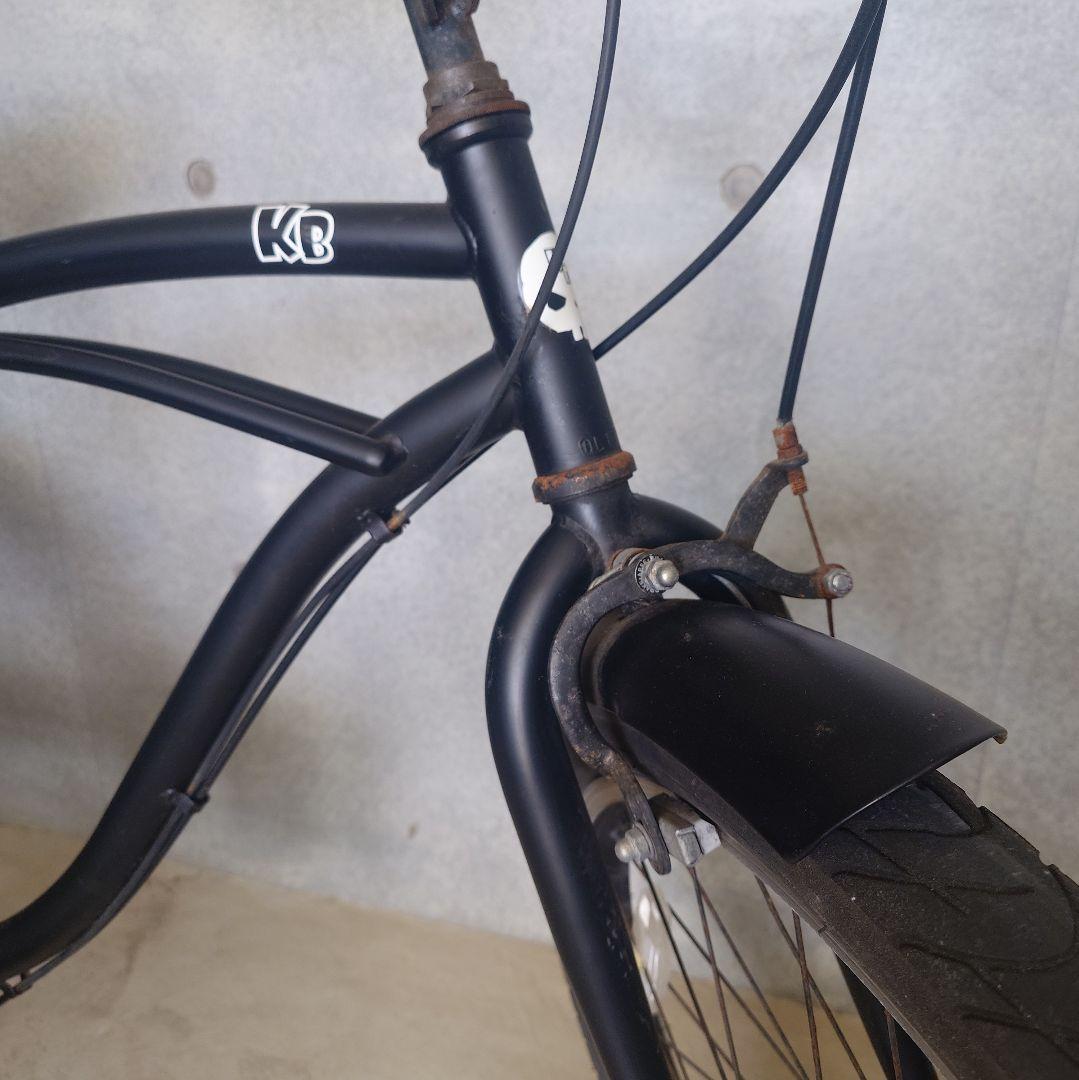 【引き取り限定】KB ビーチクルーザー ブラック 楽天市場】自転車 通販 KB 24KB-6D マットブラック 6段変速 24