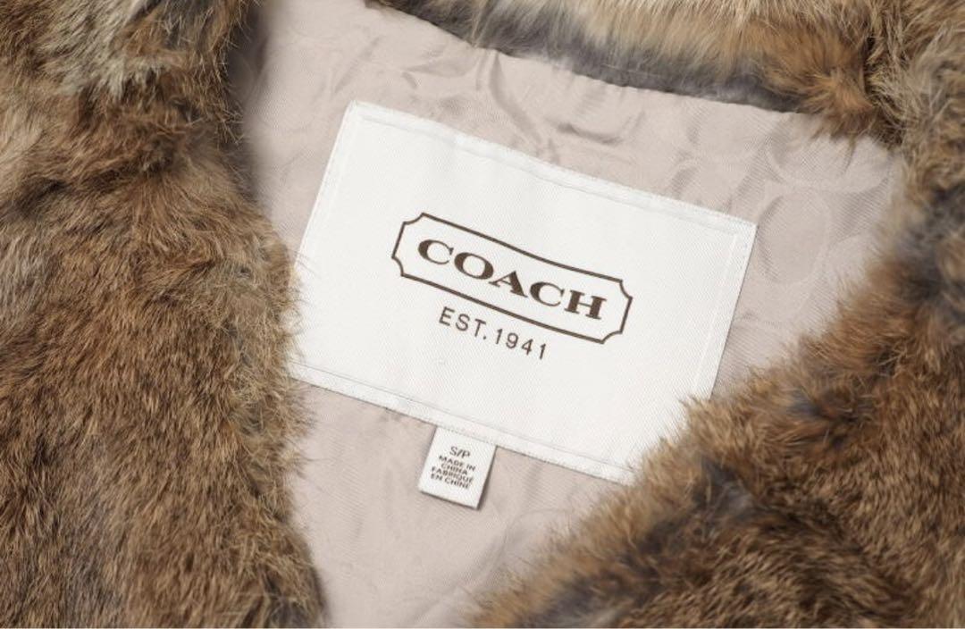 【COACH コーチ ラビットファーベスト】