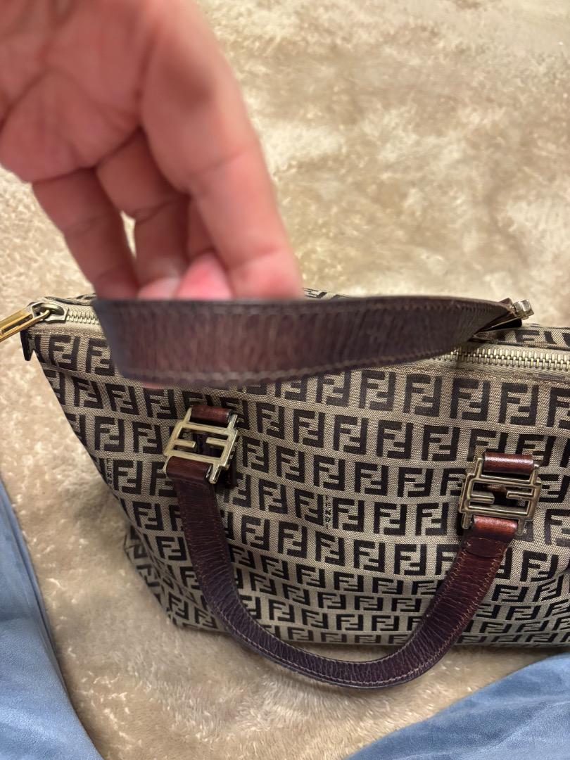 【FENDI 】ズッキーノ ズッカ柄 トートバッグ ダークブラウン ベージュ