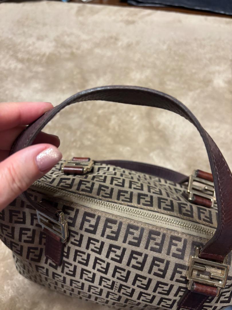 【FENDI 】ズッキーノ ズッカ柄 トートバッグ ダークブラウン ベージュ