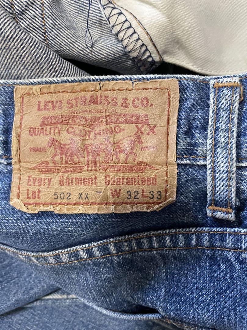 Levi's 502 XX インディゴブルーデニム W32 L33 135周年