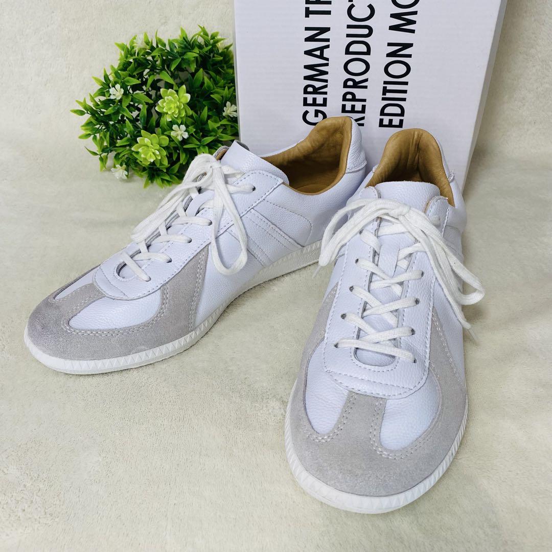 美品　ジャーマントレーナー GERMAN TRAINER ホワイト　スニーカー