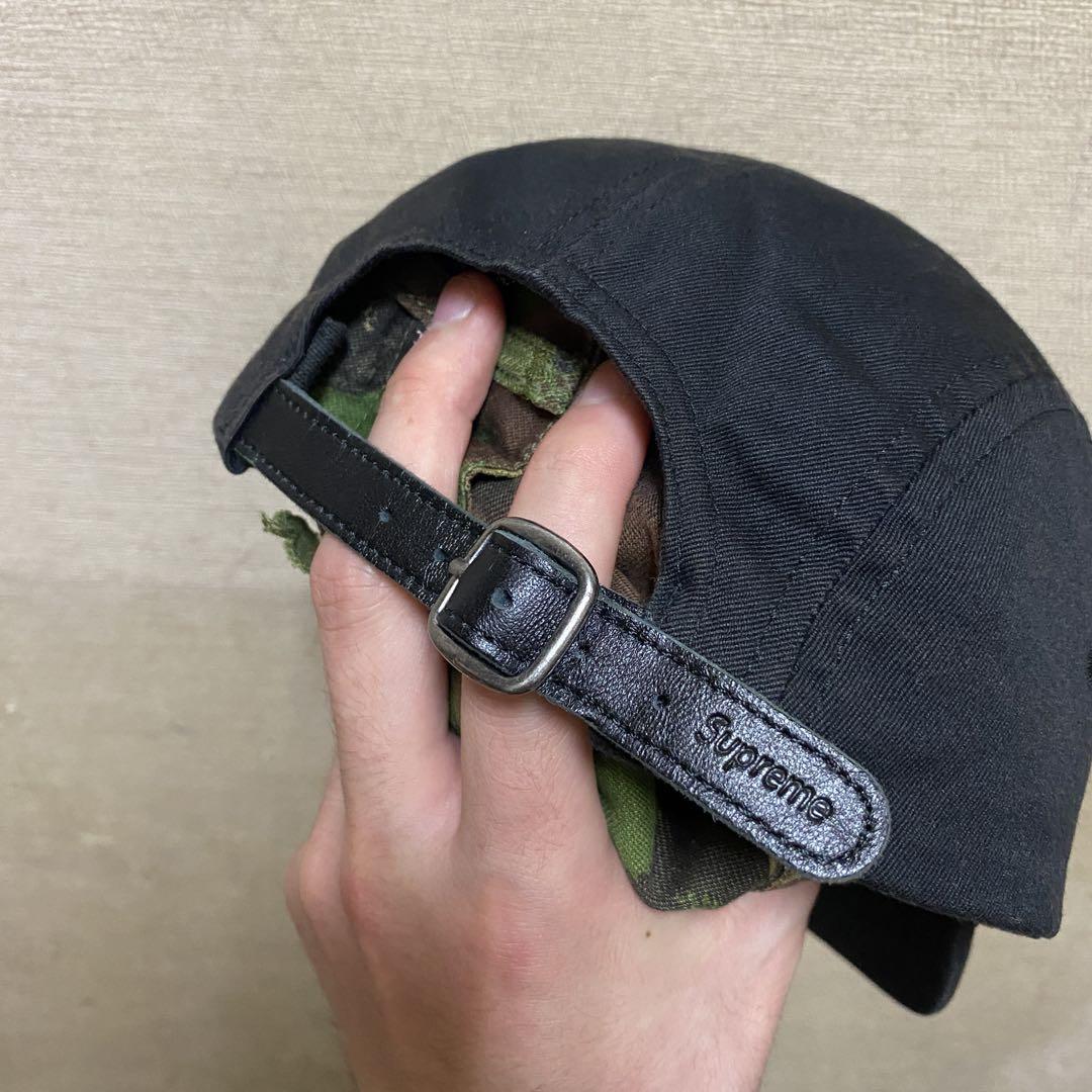 SUPREME ジェットキャップ ボックスロゴ ブラック 黒 レザーストラップ SUPREME ジェットキャップ ボックスロゴ ブラック 黒 レザー