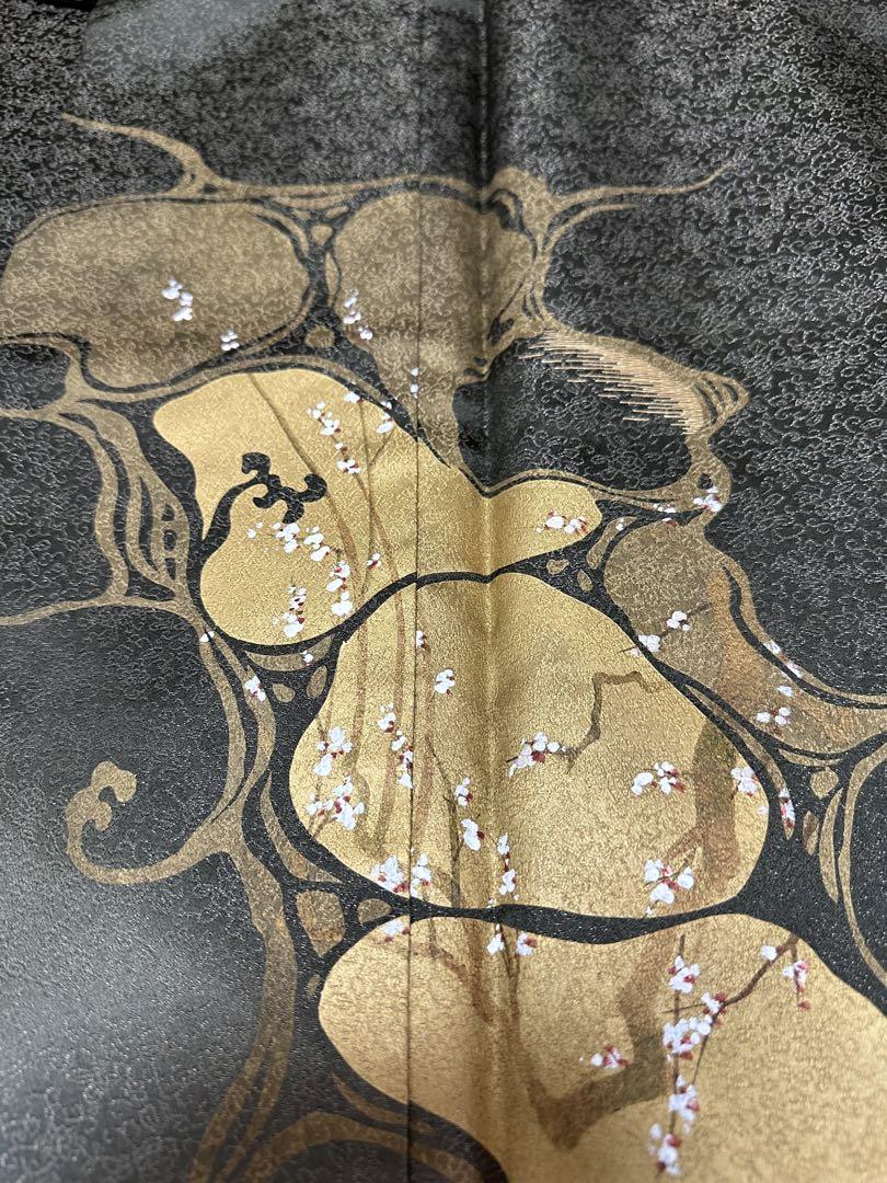 【極上極美品】「龍村美術織物」龍村錦 金糸紋織「琳派光琳波」純金箔 竹屋町刺繍