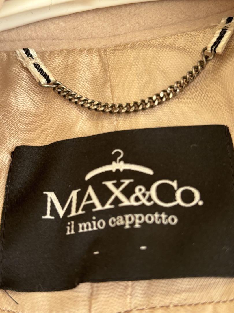 アメリカ通販ファッション MAX&Co. ベージュ 大きい ウエストベルト付き チェスターコート ジャケット・アウター
