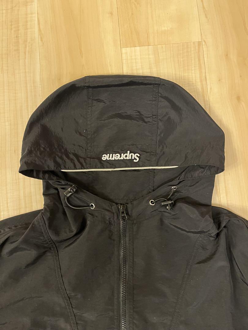 Supreme 18 SS Split Anorak ブラックナイロンジャケット