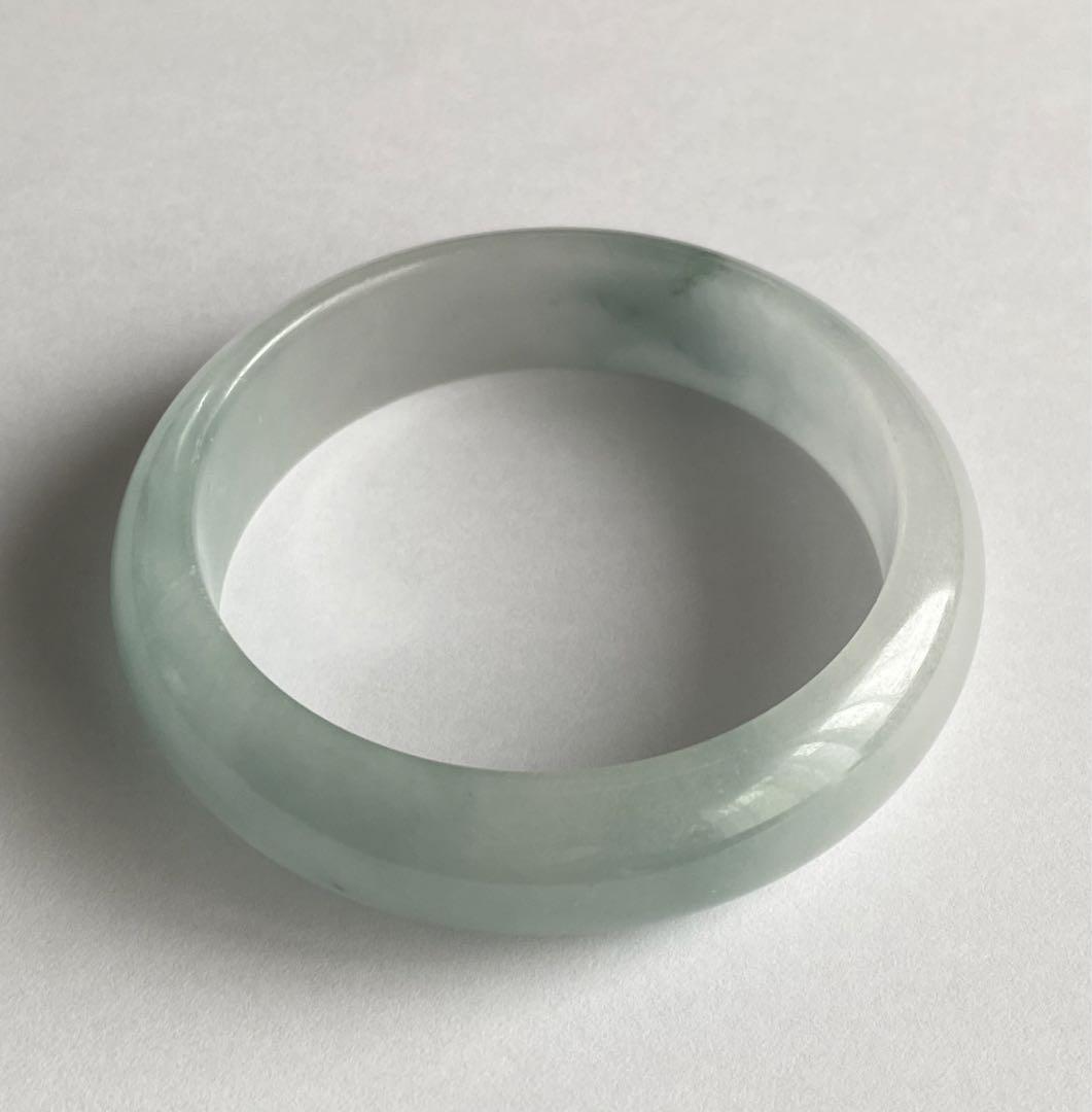 ◎天然石☆ジェイド(翡翠) 『内径約55.8mm』バングル・腕輪