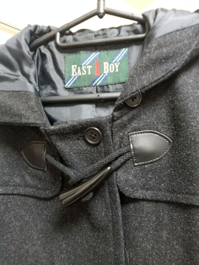 EAST BOY ダッフルコート 9号 グレー クリーニング済 EAST BOY ダッフルコート 9号 グレー クリーニング済