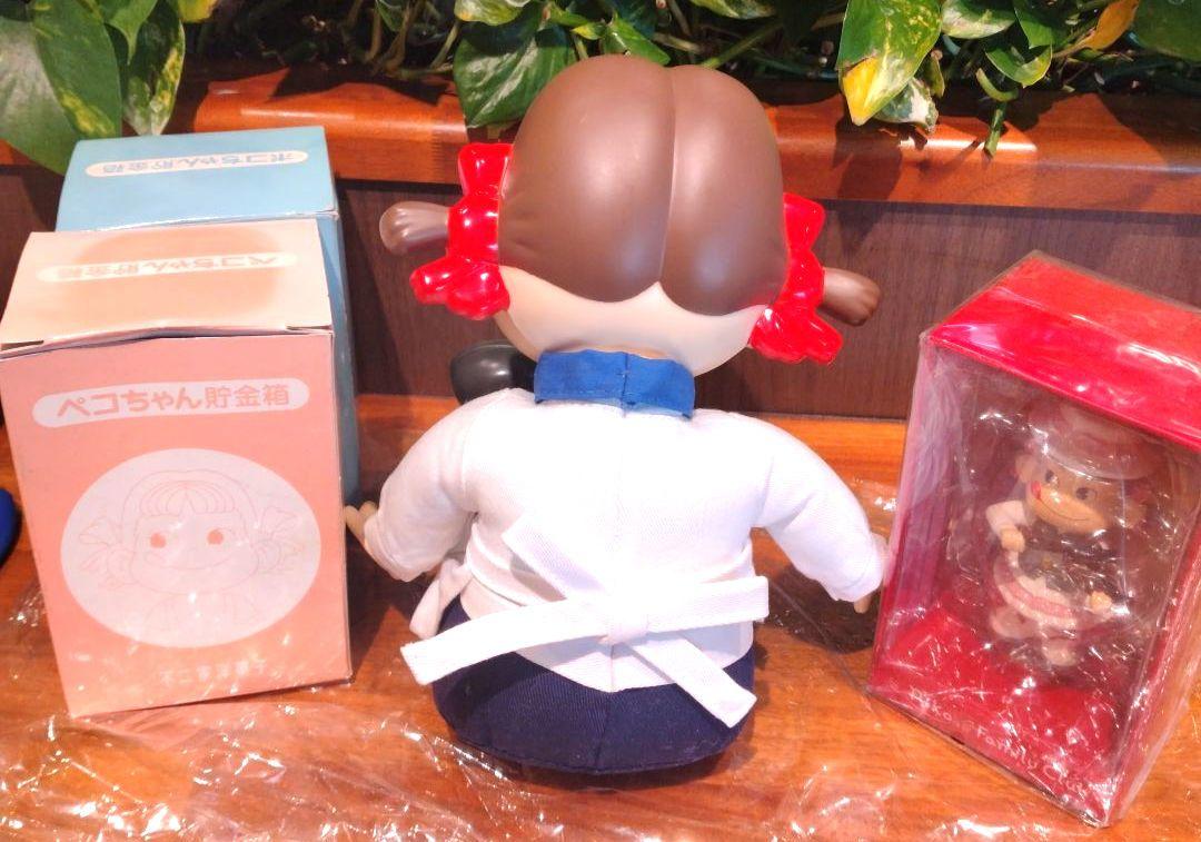 不二家 ペコちゃん 人形、貯金箱、フィギュア 4点セット - メルカリ