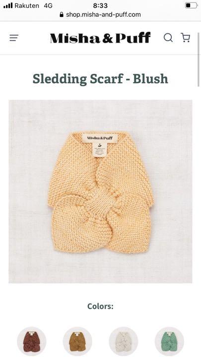 20AW misha and puff Sledding Scarf 0xnpb-m56164655178 超激安新品