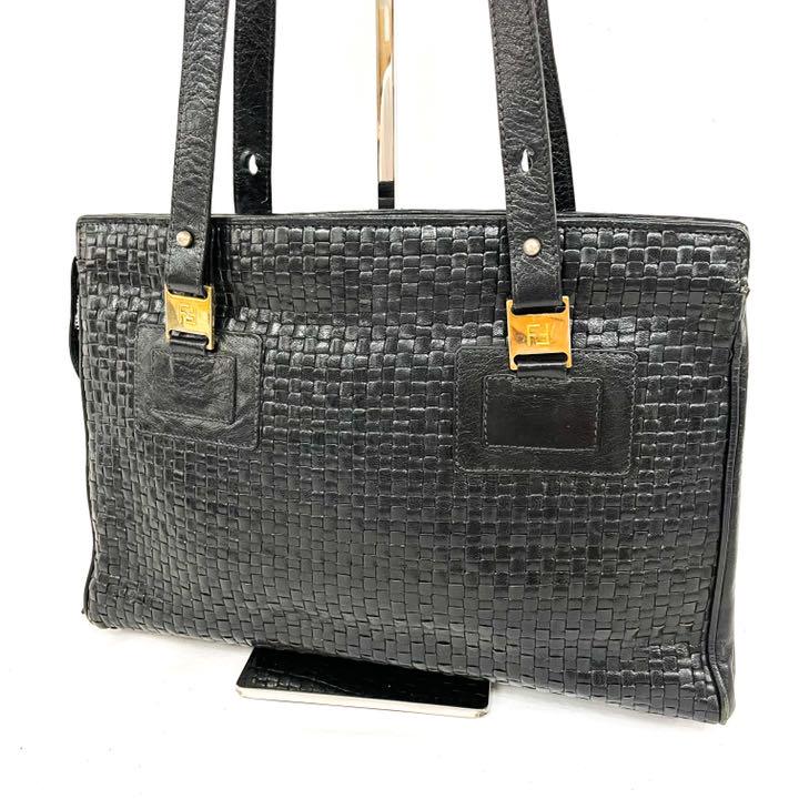 在庫大人気 FENDI 編みバッグ トートバッグ フェンディ yxdms-m56164971521 2way レザー 低価大特価