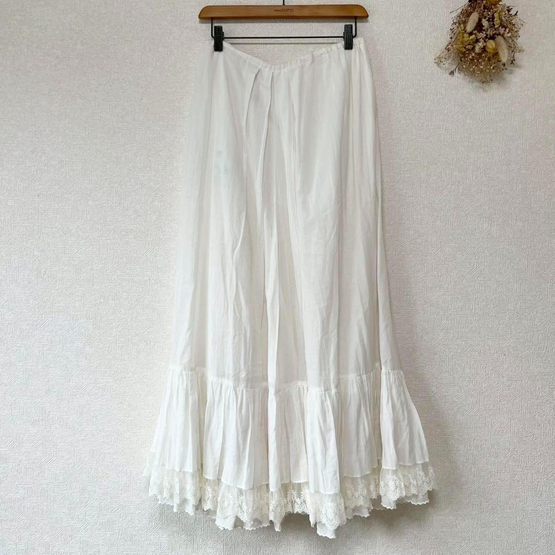 ヴィンテージレースマキシスカートM NOWOS