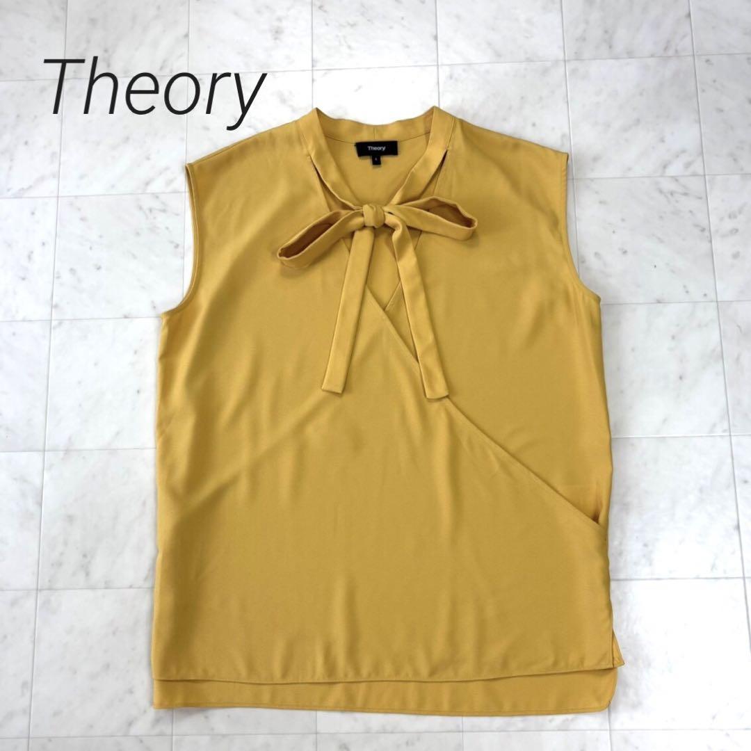Theory★美品★ ノースリーブボウタイブラウス