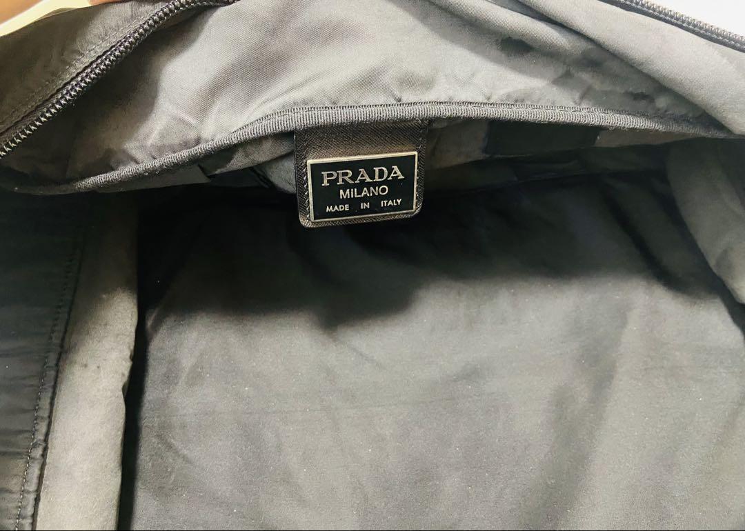 ぱ*イ様 PRADA プラダ ボストンバッグ 三角プレート　ビッグサイズ