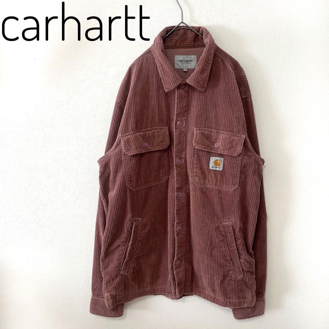 【美品・希少カラー】carhartt コーデュロイシャツ　カーハート