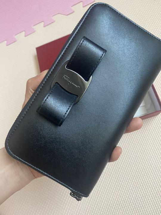 フェラガモ リボン 箱付き w27Vy-m56176233651 長財布 国産高品質