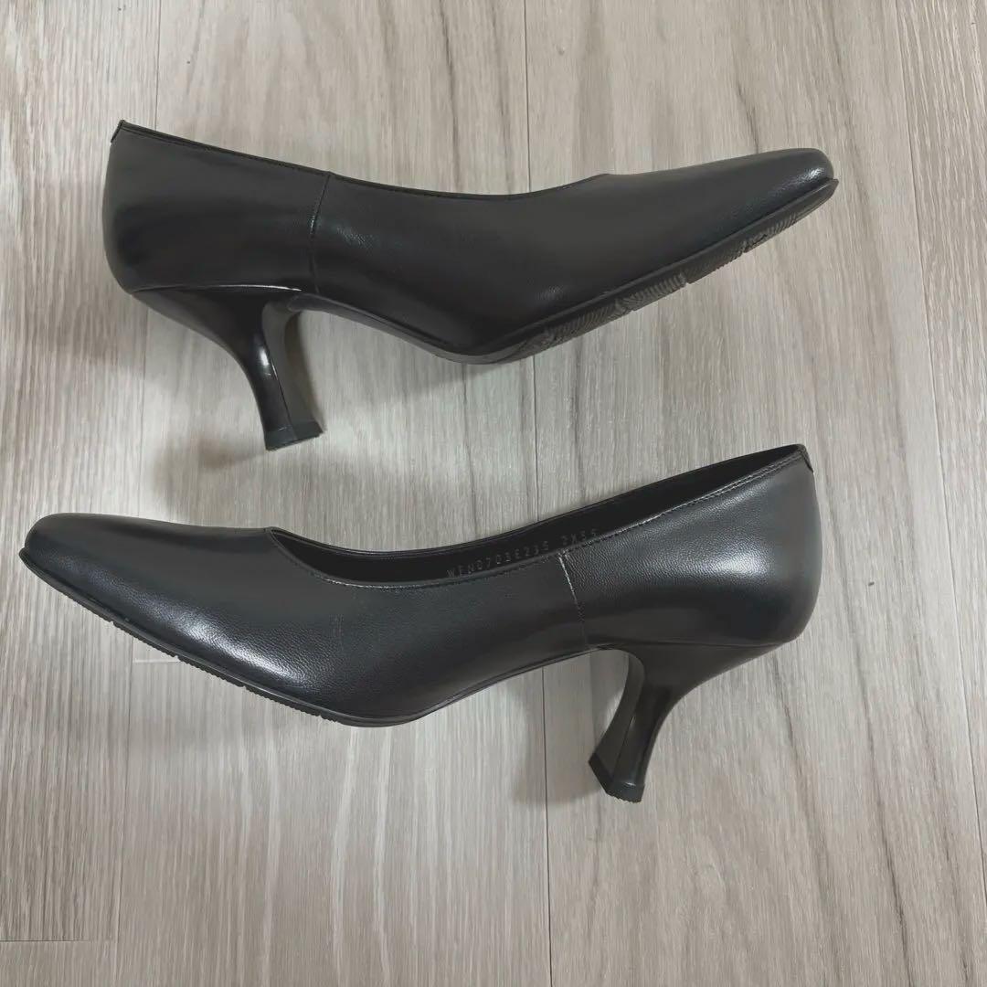 Wacoal ブラック プレーンパンプス 23.5cm