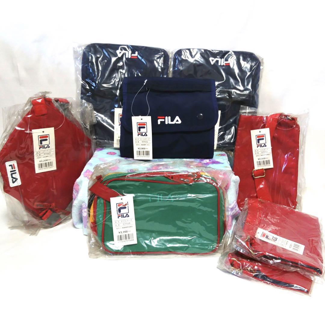 【新品】レトロ　FILA フィラ　ポーチ　バック　9点　まとめ売り