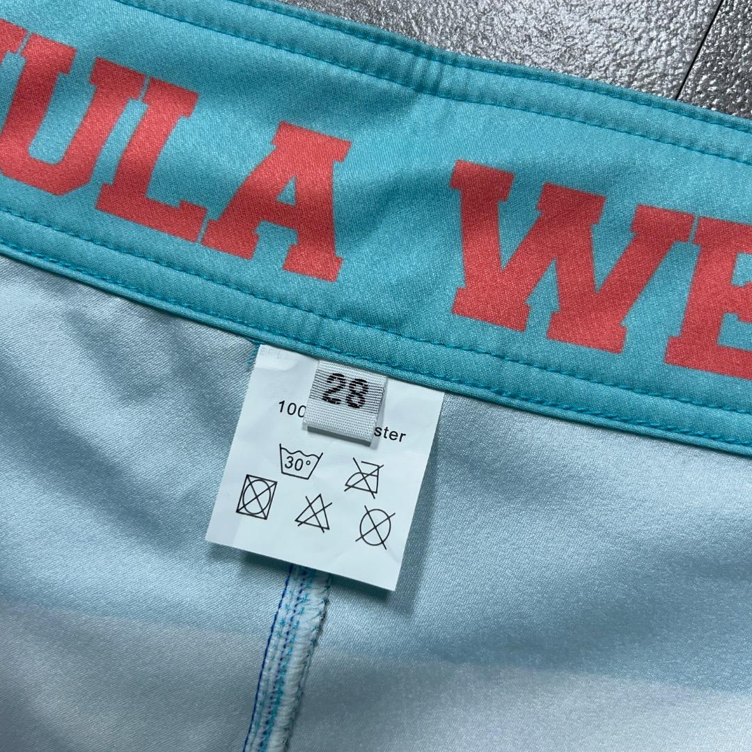 美品 CHULA WEAR フィジークサーフパンツ サイズ28 水色チュラウェア