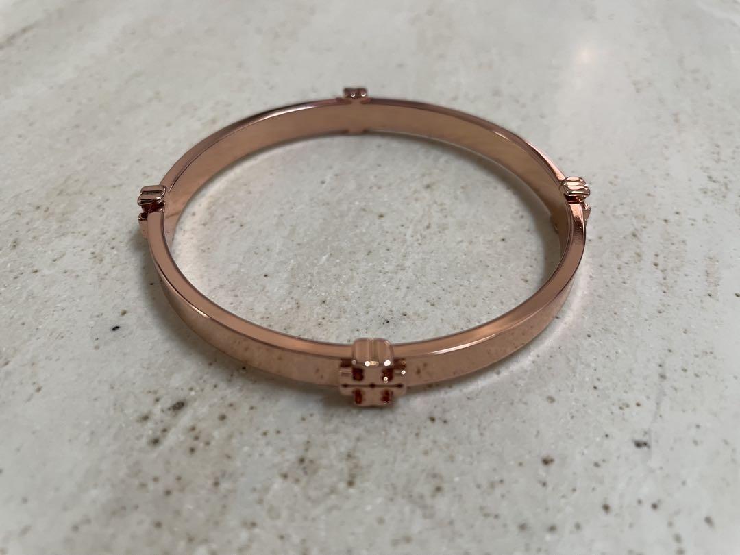 【お値下げ中】新品TORY BURCH めずらしいローズゴールド ブレスレット