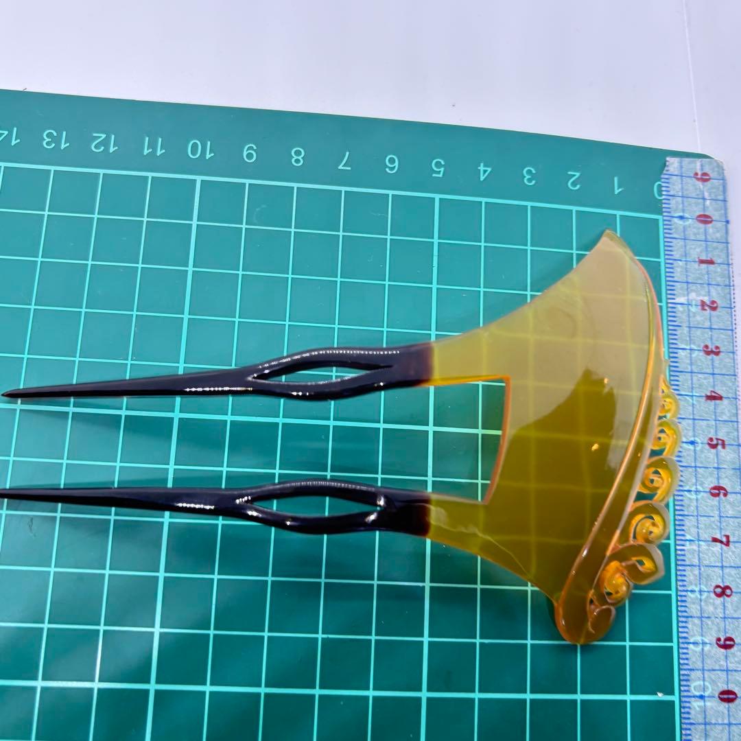 桐090203 結婚式　本鼈甲　半白甲　螺旋　唐草　アラベスク　バチ型　かんざし