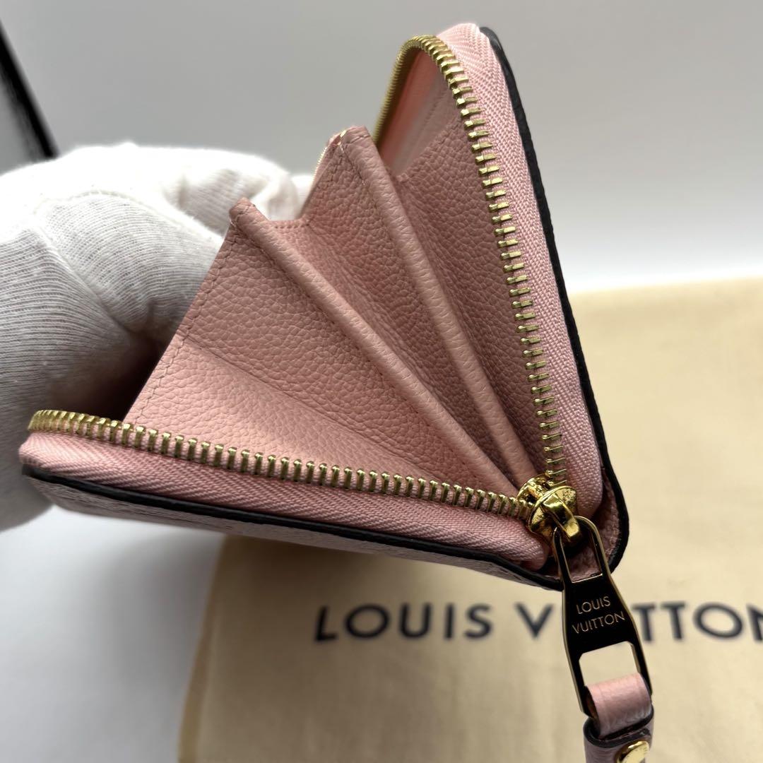 LOUIS VUITTONモノグラム アンプラントラウンドファスナー長財布ピンク