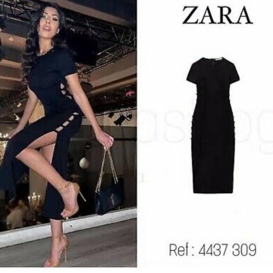 新品 ZARA CUT OUT MIDI DRESS カットアウトミディドレス - メルカリ
