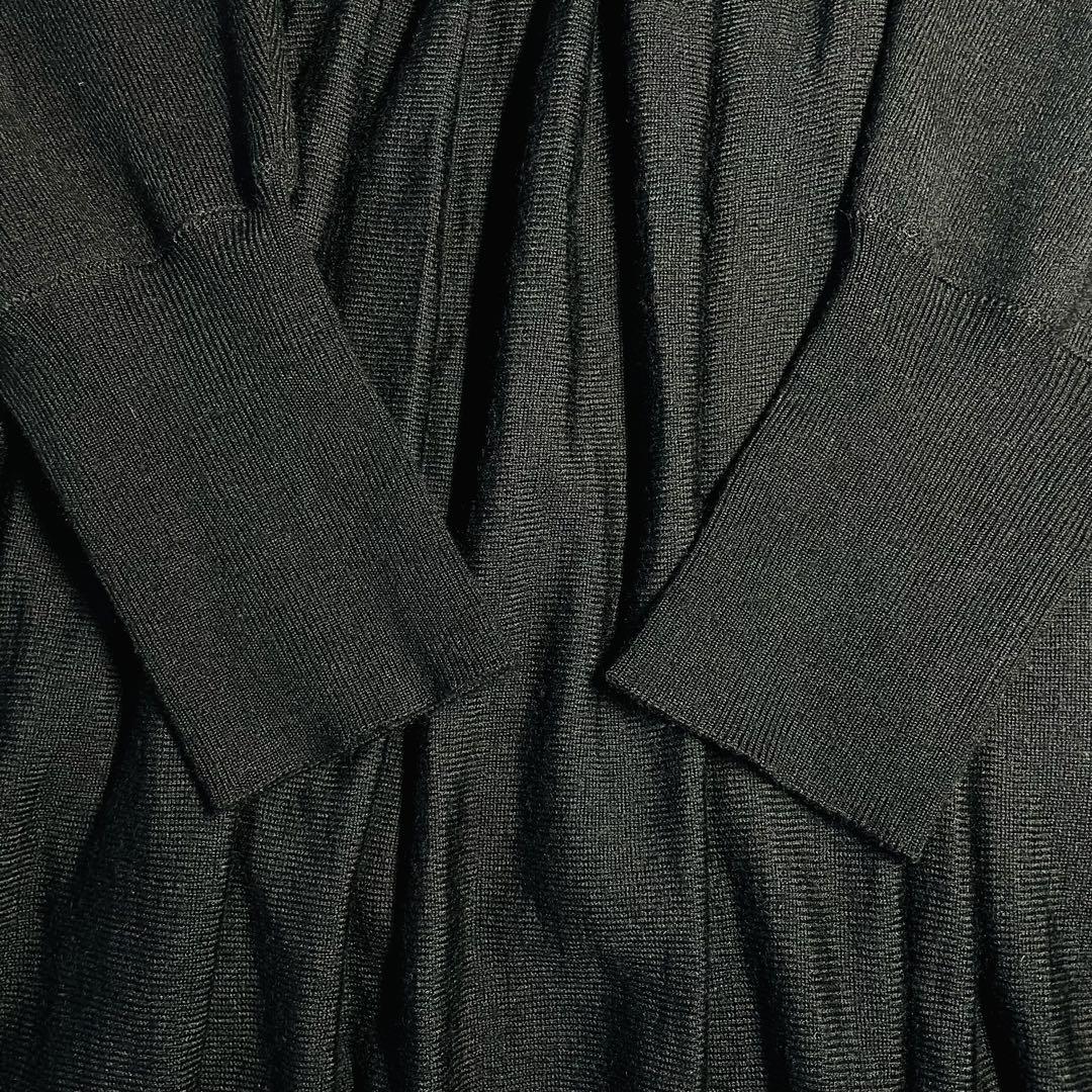 美品✴︎Curensology ブラック タートルニットワンピース ウール 洗濯可