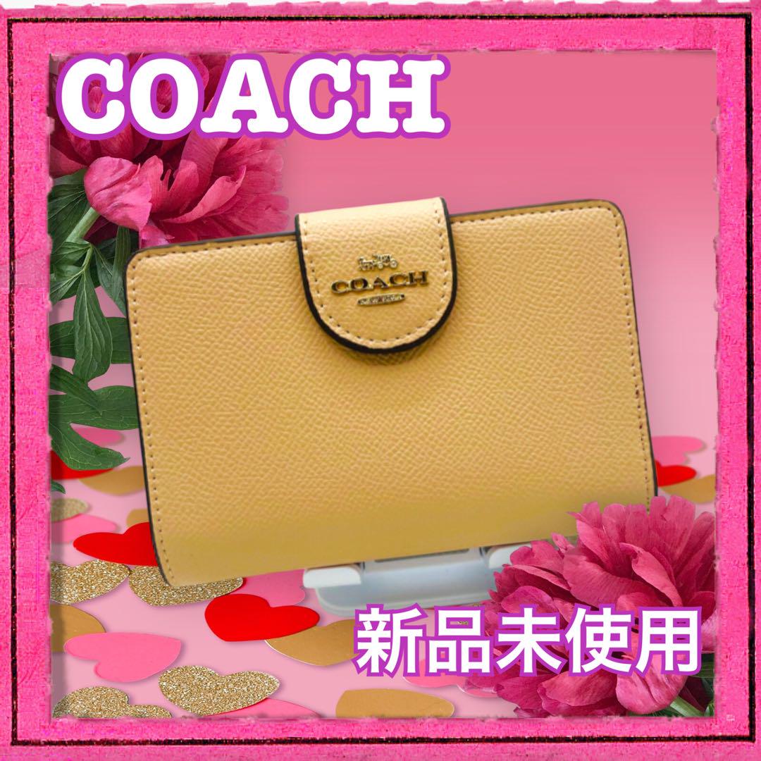 新品❤️コーチCOACH 6390ミディアムコーナー ジップウォレット