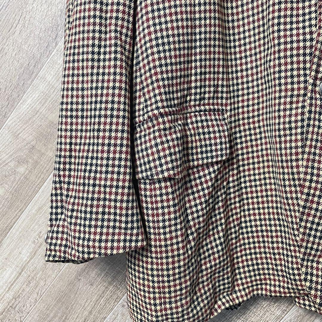 70s PENDLETON 千鳥格子ウール テーラードジャケット ブレザー 古着