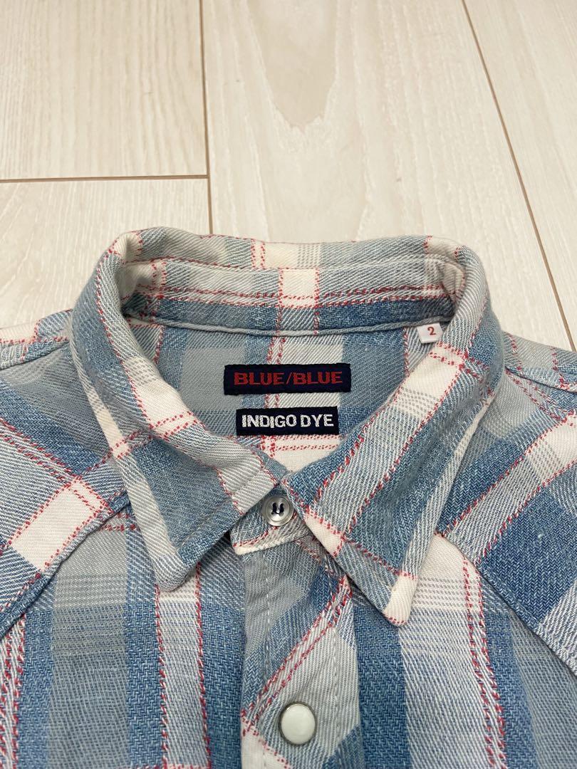 BLUE BLUE インディゴ染め INDIGO DYE ウエスタンシャツ