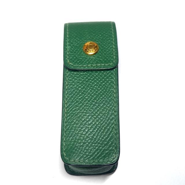 グリーン ゴールド金具
