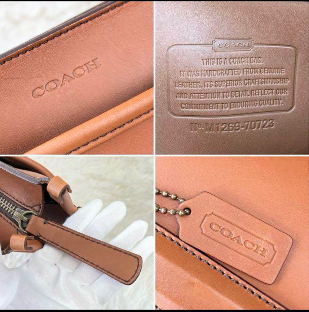 希少　coach ビジネスバッグ レガシー A4収納可 グラブタンレザー 茶
