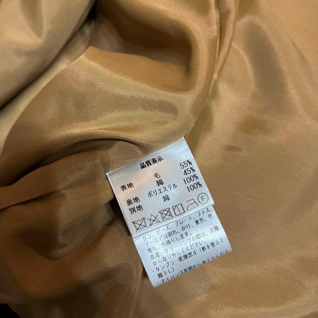 Pal'las Palace 十日 圧縮ウールフード付きコート サイズ0 濃紺 Pal'las Palace 十日 圧縮ウールフード付きコート サイズ0 濃紺