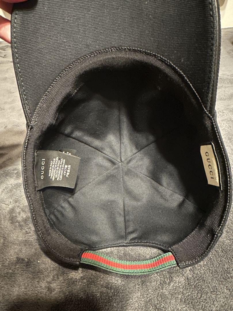 GUCCI グッチ キャップ 黒 ブラック XL 60cm
