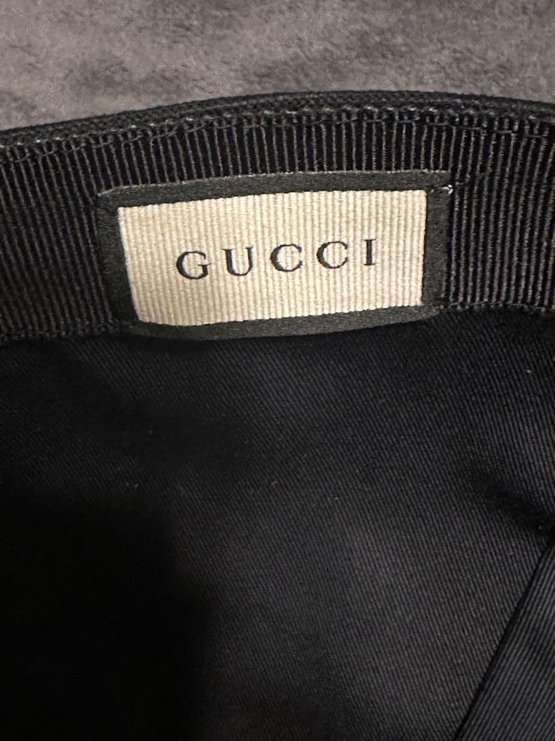 GUCCI グッチ キャップ 黒 ブラック XL 60cm