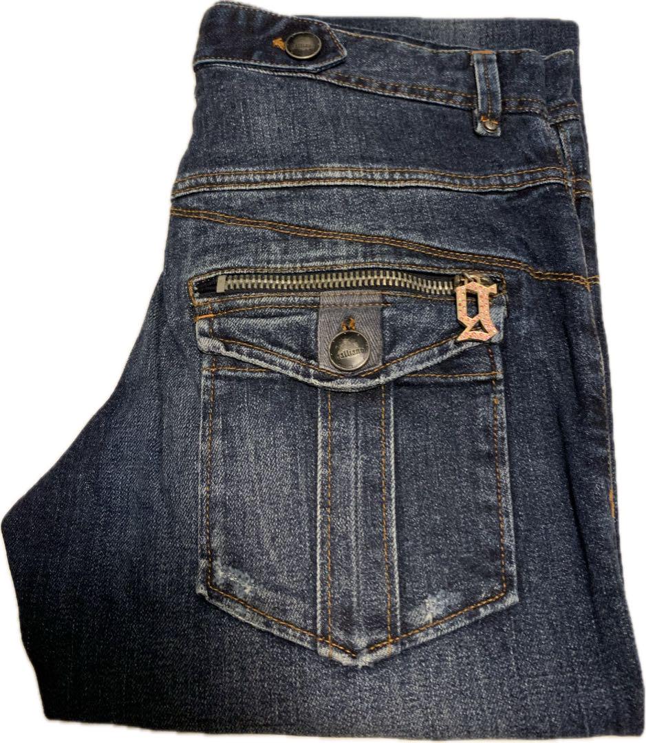 【即納】 GALLIANO ダメージ加工 デニムパンツ パンツ