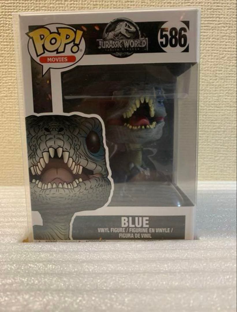 586 Funko POP ブルー ジュラシックワールド 保護ケースのオマケ付き