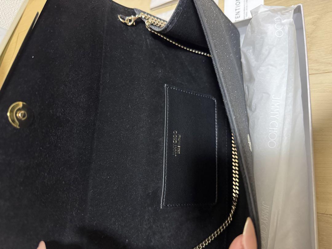 【新品】JIMMY CHOO ブラック クラッチバッグ