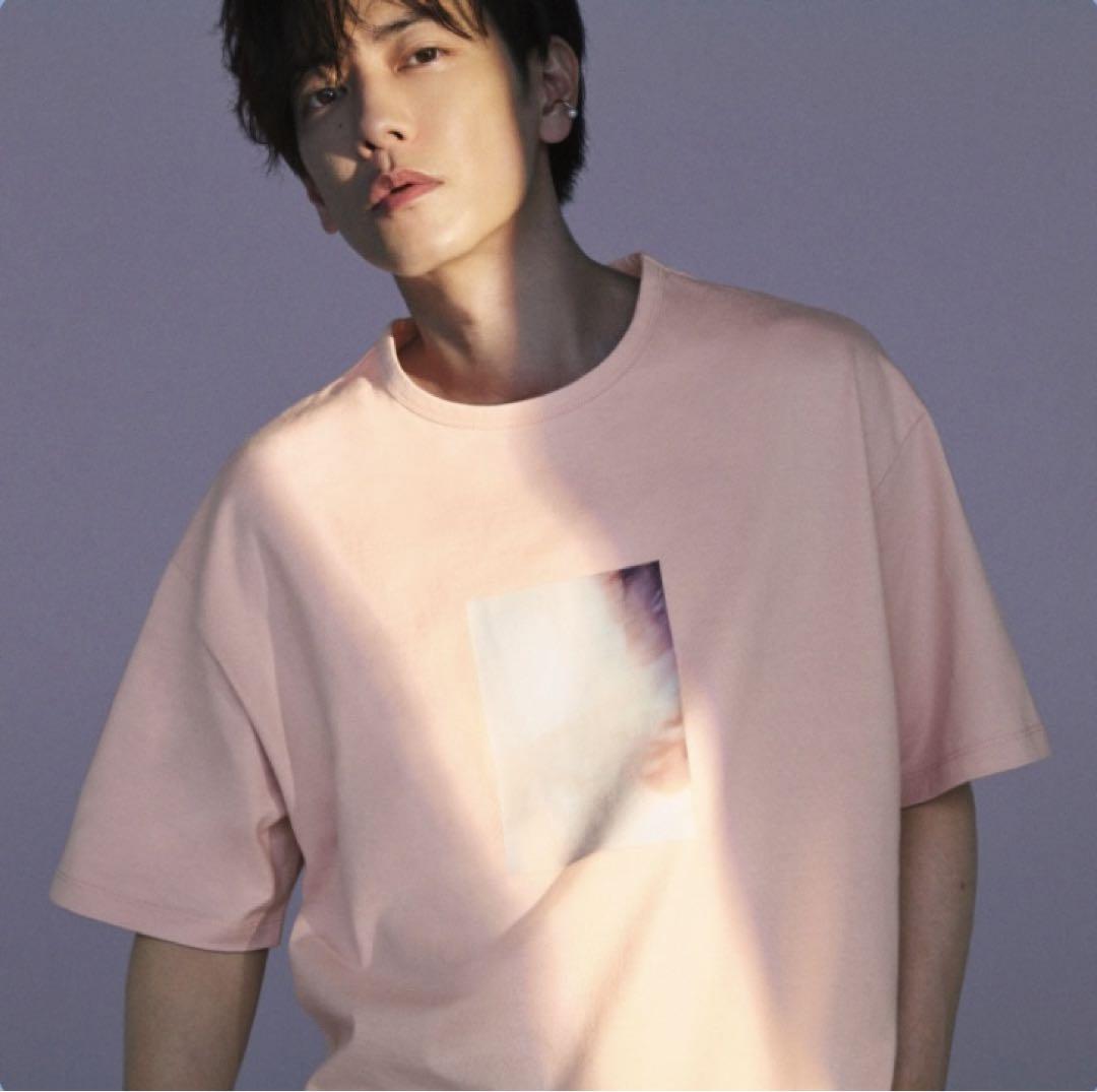 最終値下げ！佐藤健abyts tシャツピンク 本人着用サイズ 佐藤健着用サイズ3