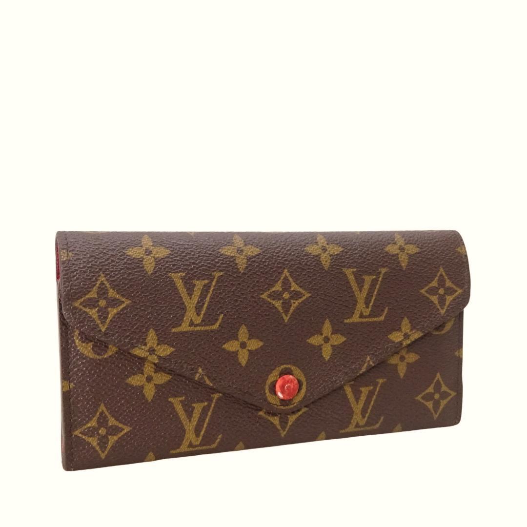 本物 ルイヴィトン モノグラム ポルトフォイユ ジョゼフィーヌ ファスナー長財布LOUIS VUITTON