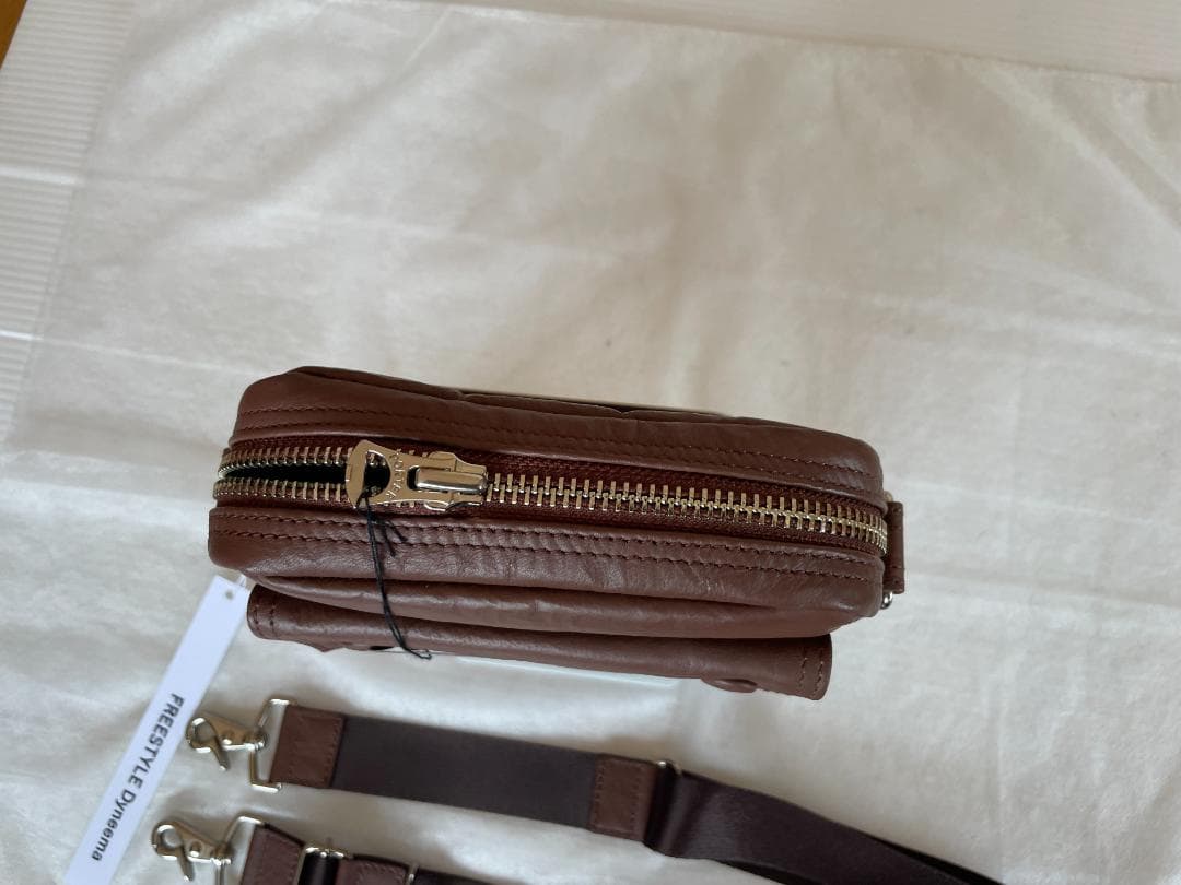 ほぼ新品 ポーター フリースタイル ダイニーマレザー ショルダー バッグ ポーチ