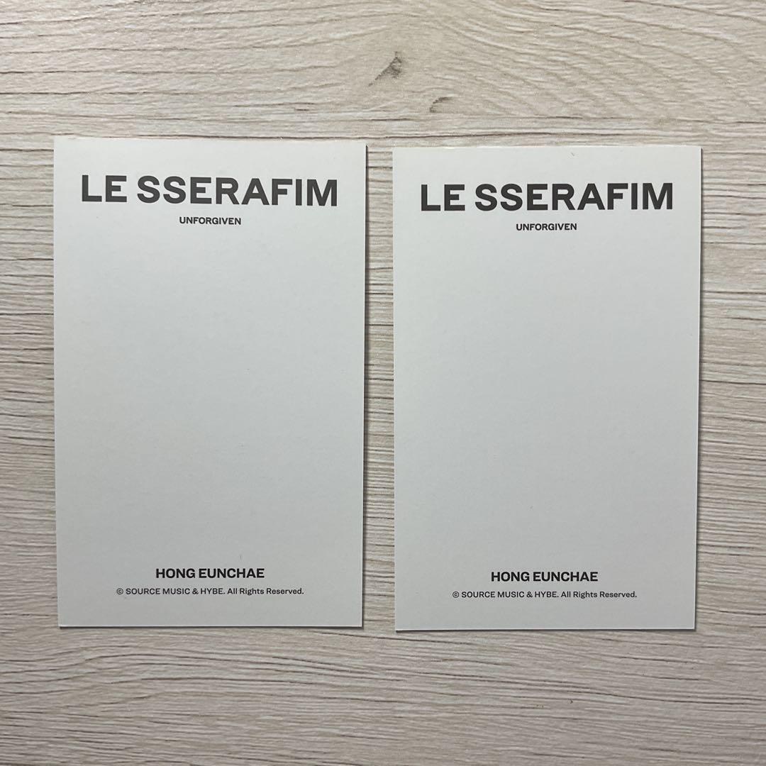 LE SSERAFIM JAPAN ツアー インスタ チェキ ウンチェ 直筆 LE SSERAFIM - 硬質ケース付 LE SSERAFIM ウンチェ チェキ 写真