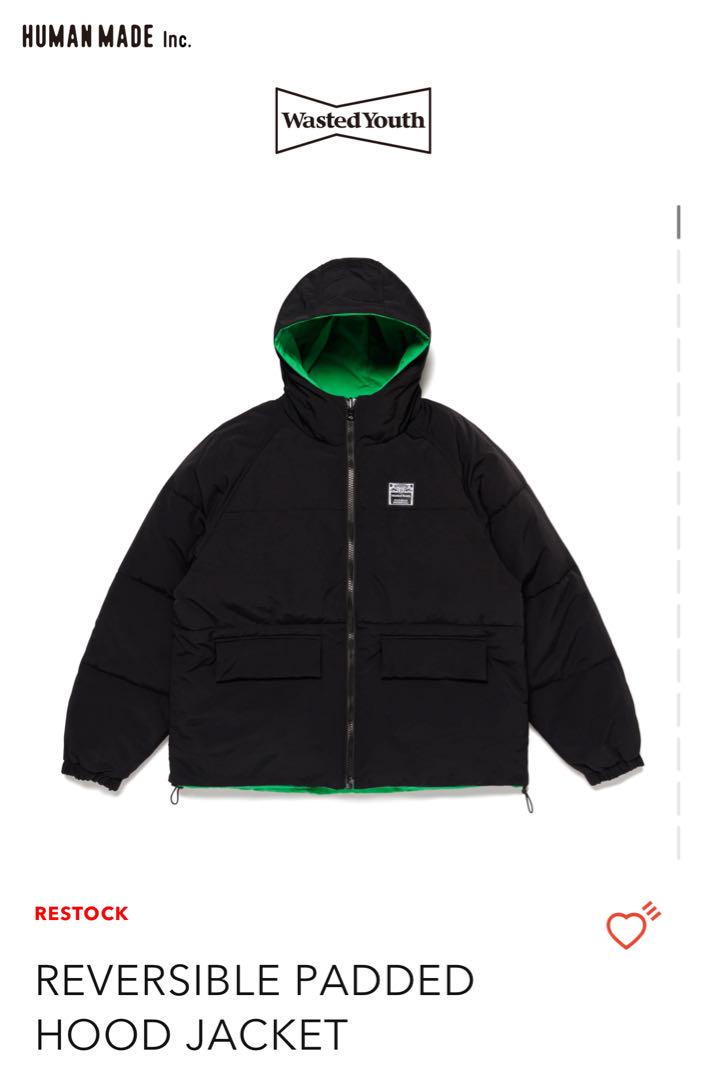 ジャケット・アウター REVERSIBLE PADDED HOOD JACKET