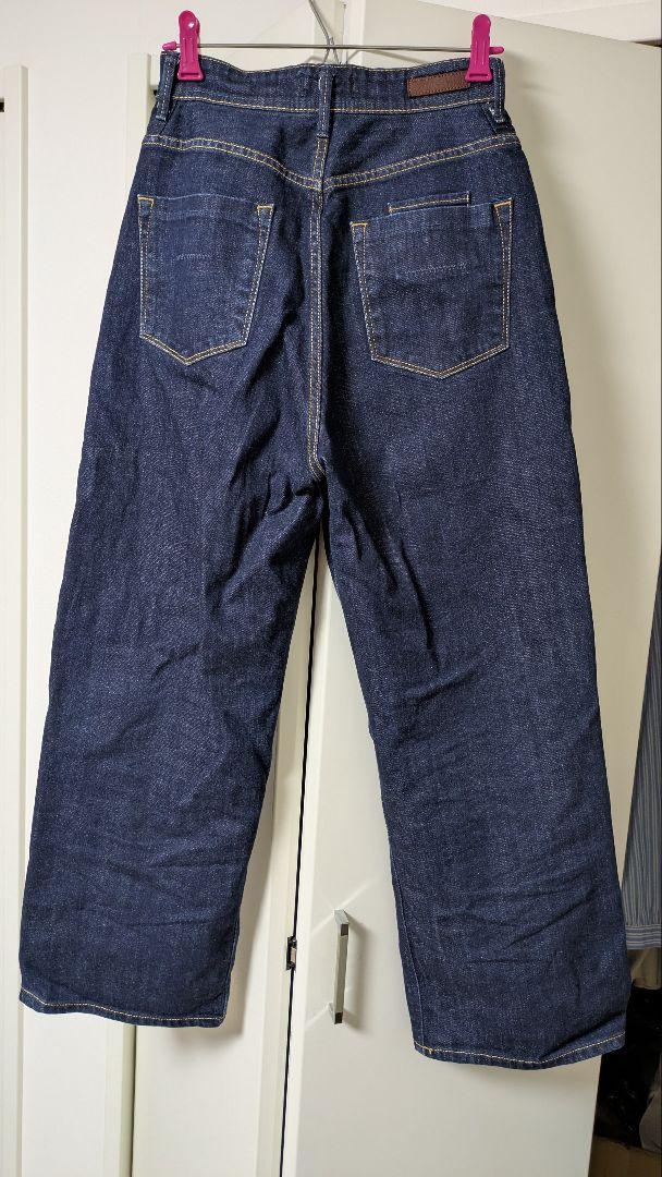 美品　YANUK JOAN 　ルーズストレート　ウォッシュインディゴ　25