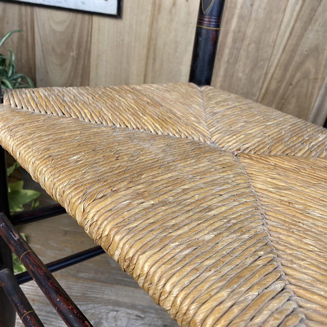 アメリカUSAアンティークビンテージ木製レトロチェア、花台飾り台ディスプレイ台