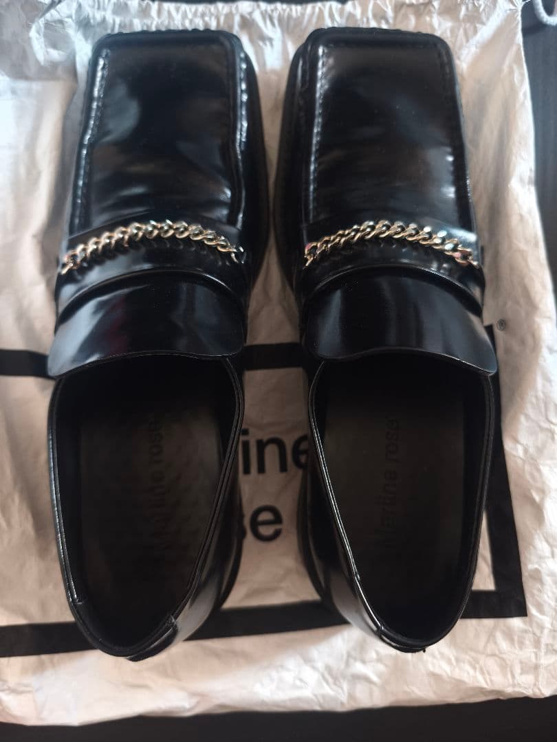 Martine Rose　スクエアトゥ ローファー