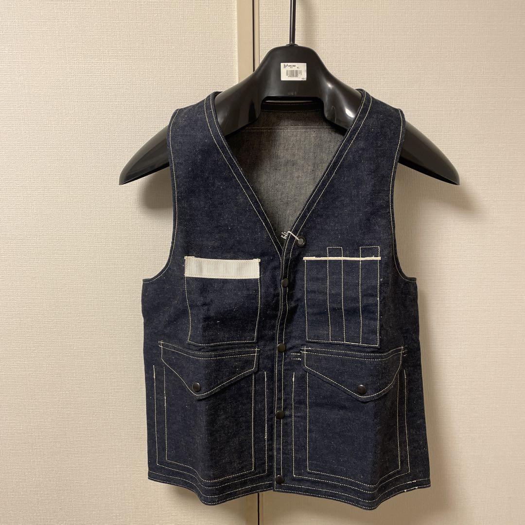 トップス HELLER'S CAFE  HUNTING VEST Indigo Denim