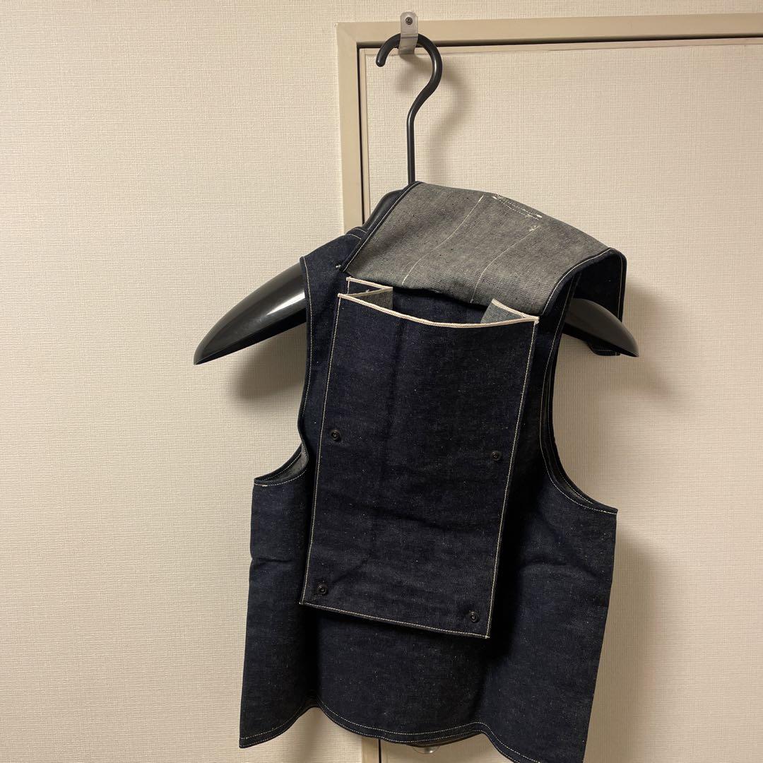 トップス HELLER'S CAFE  HUNTING VEST Indigo Denim