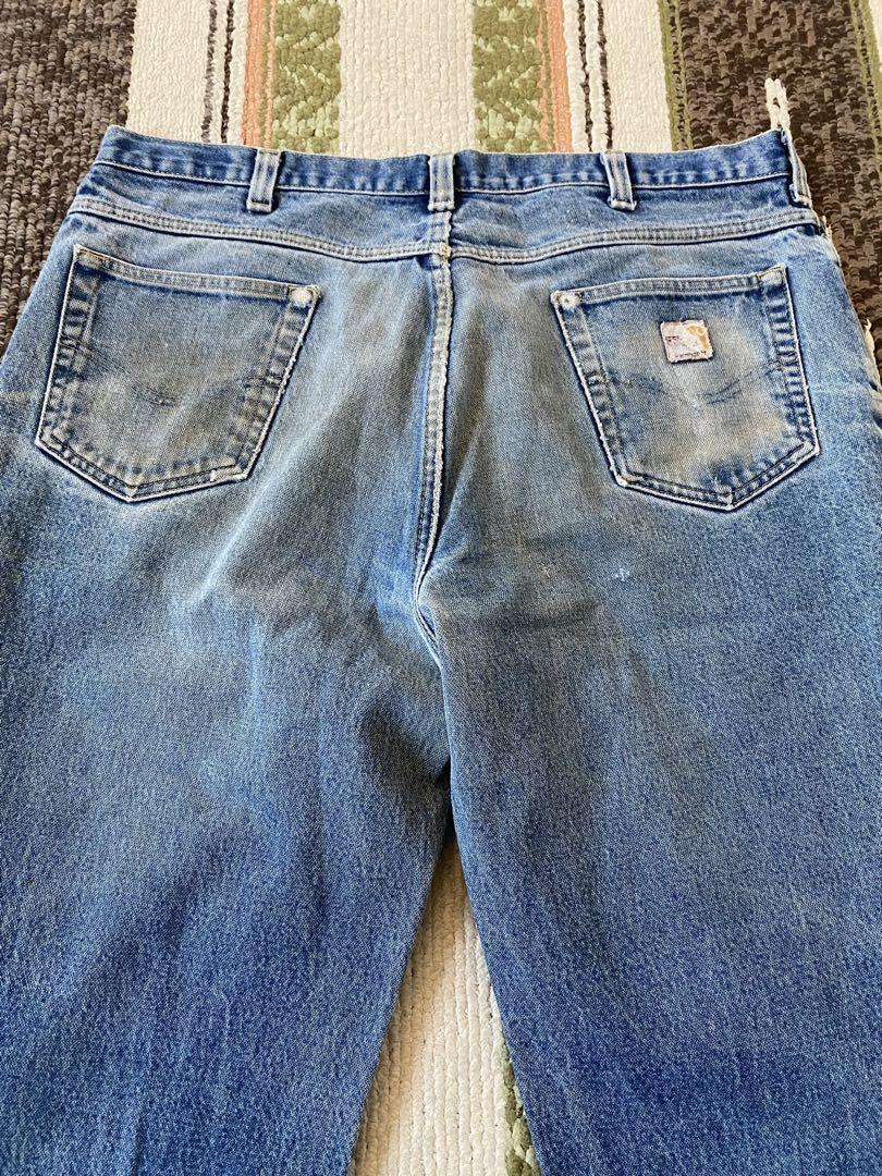 高速 割引 2025 西日本 Carhartt】90's デニムパンツ W40 L32 鬼ヒゲ ヴィンテージ パンツ